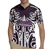 Custom Aotearoa Rangitane Rugby Jersey Maori Tribal Pattern Mix Poutama