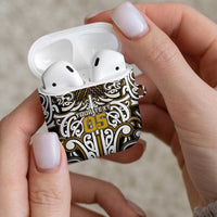 Custom Aotearoa Taranaki AirPods Case Maori Tribal Pattern Mix Poutama
