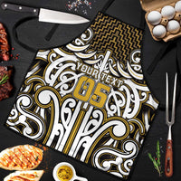 Custom Aotearoa Taranaki Apron Maori Tribal Pattern Mix Poutama