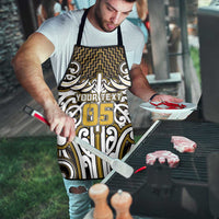 Custom Aotearoa Taranaki Apron Maori Tribal Pattern Mix Poutama