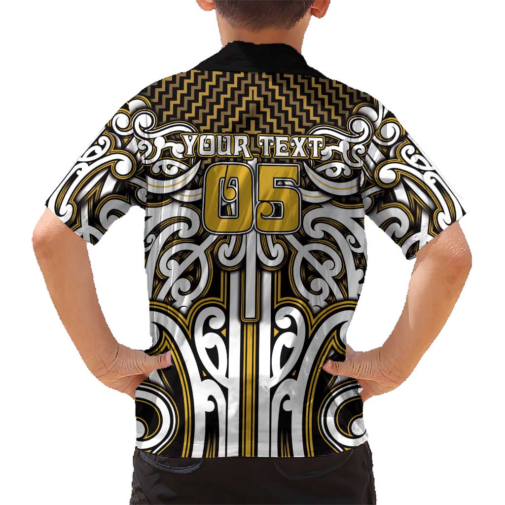 Custom Aotearoa Taranaki Family Matching Mermaid Dress and Hawaiian Shirt Maori Tribal Pattern Mix Poutama