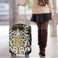 Custom Aotearoa Taranaki Luggage Cover Maori Tribal Pattern Mix Poutama LT05 - Polynesian Pride