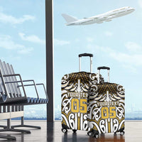Custom Aotearoa Taranaki Luggage Cover Maori Tribal Pattern Mix Poutama LT05 - Polynesian Pride