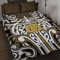 Custom Aotearoa Taranaki Quilt Bed Set Maori Tribal Pattern Mix Poutama