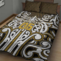 Custom Aotearoa Taranaki Quilt Bed Set Maori Tribal Pattern Mix Poutama