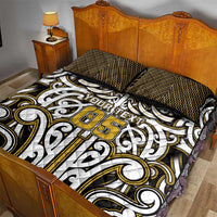 Custom Aotearoa Taranaki Quilt Bed Set Maori Tribal Pattern Mix Poutama