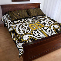 Custom Aotearoa Taranaki Quilt Bed Set Maori Tribal Pattern Mix Poutama