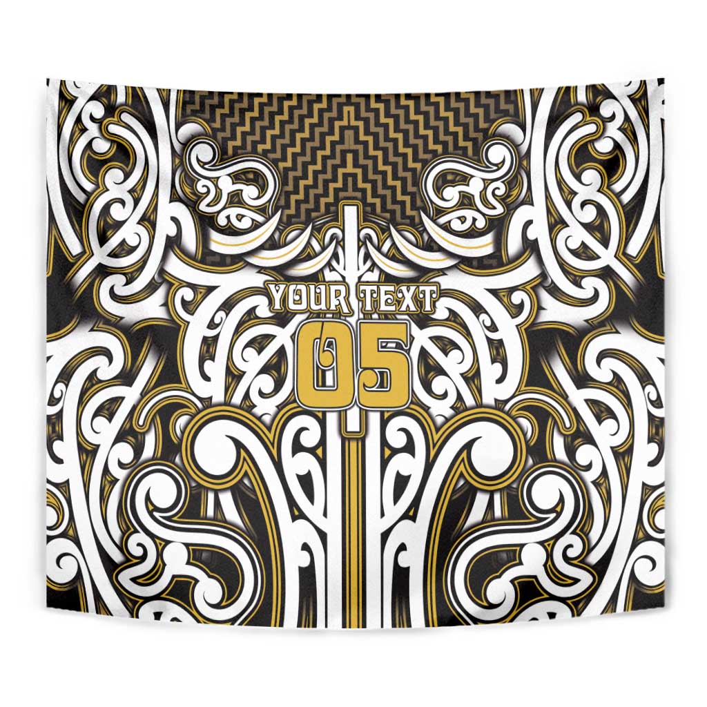 Custom Aotearoa Taranaki Tapestry Maori Tribal Pattern Mix Poutama