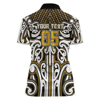 Custom Aotearoa Taranaki Women Polo Shirt Maori Tribal Pattern Mix Poutama