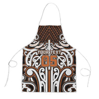 Custom Aotearoa Waikato Apron Maori Tribal Pattern Mix Poutama
