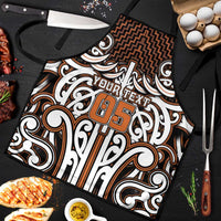 Custom Aotearoa Waikato Apron Maori Tribal Pattern Mix Poutama