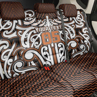 Custom Aotearoa Waikato Back Car Seat Cover Maori Tribal Pattern Mix Poutama