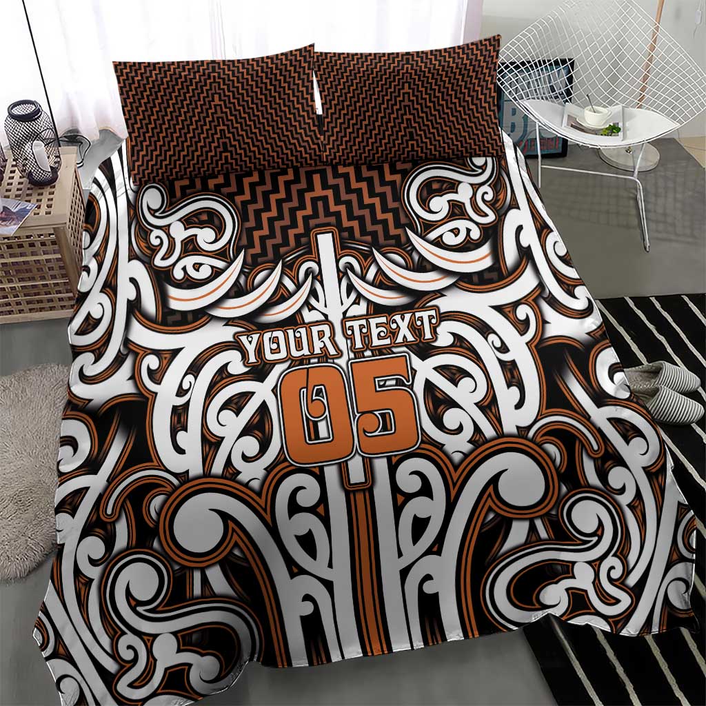 Custom Aotearoa Waikato Bedding Set Maori Tribal Pattern Mix Poutama