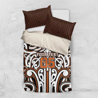 Custom Aotearoa Waikato Bedding Set Maori Tribal Pattern Mix Poutama