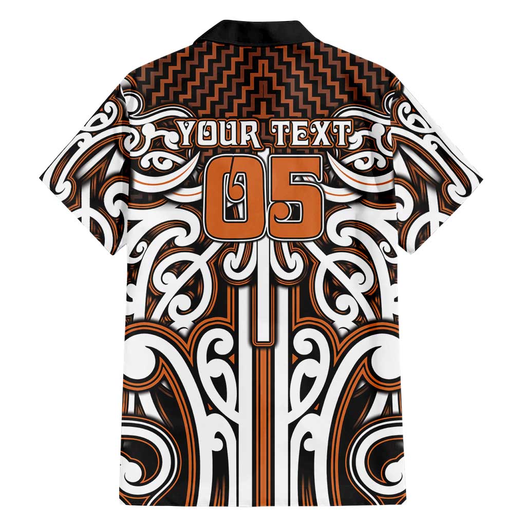 Custom Aotearoa Waikato Family Matching Off Shoulder Maxi Dress and Hawaiian Shirt Maori Tribal Pattern Mix Poutama