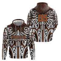 Custom Aotearoa Waikato Hoodie Maori Tribal Pattern Mix Poutama LT05 - Polynesian Pride