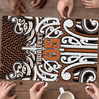 Custom Aotearoa Waikato Puzzle Maori Tribal Pattern Mix Poutama LT05 - Polynesian Pride