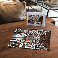 Custom Aotearoa Waikato Puzzle Maori Tribal Pattern Mix Poutama LT05 - Polynesian Pride