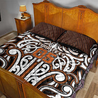 Custom Aotearoa Waikato Quilt Bed Set Maori Tribal Pattern Mix Poutama