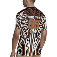 Custom Aotearoa Waikato Rugby Jersey Maori Tribal Pattern Mix Poutama LT05 - Polynesian Pride