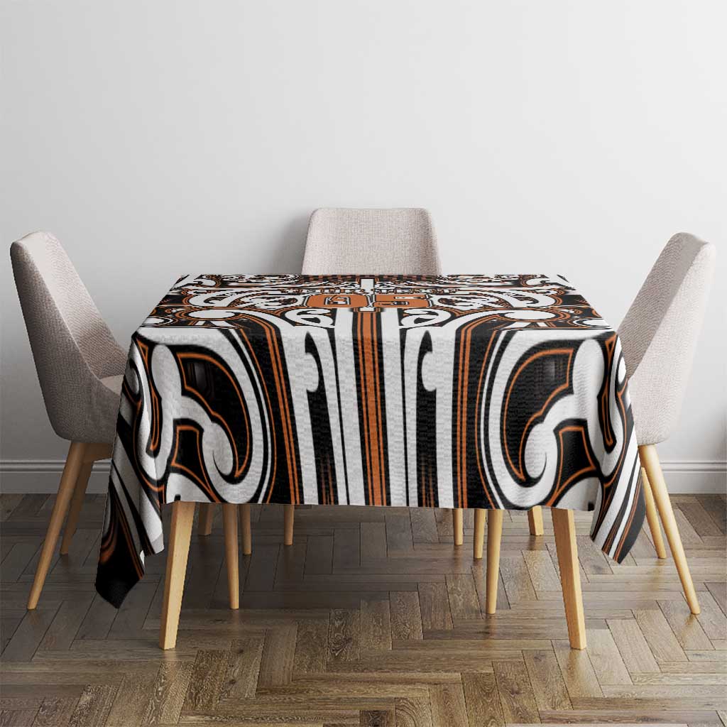 Custom Aotearoa Waikato Tablecloth Maori Tribal Pattern Mix Poutama LT05 - Polynesian Pride