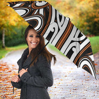 Custom Aotearoa Waikato Umbrella Maori Tribal Pattern Mix Poutama