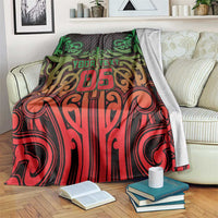 Custom Aotearoa Tuhoe Blanket Maori Tribal Pattern Mix Poutama