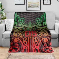 Custom Aotearoa Tuhoe Blanket Maori Tribal Pattern Mix Poutama