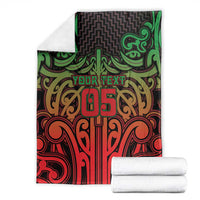 Custom Aotearoa Tuhoe Blanket Maori Tribal Pattern Mix Poutama