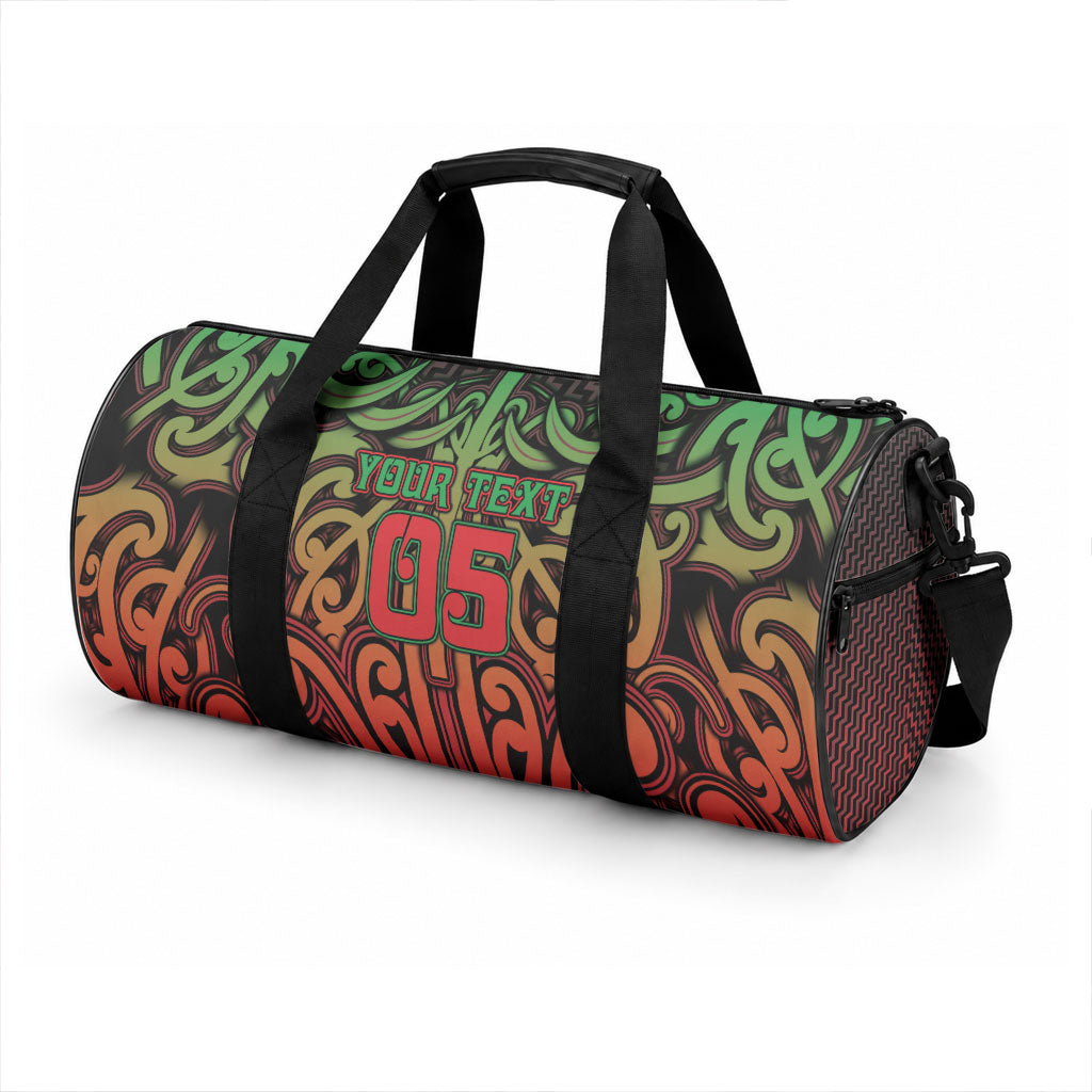 Custom Aotearoa Tuhoe Duffle Bag Maori Tribal Pattern Mix Poutama LT05 - Polynesian Pride