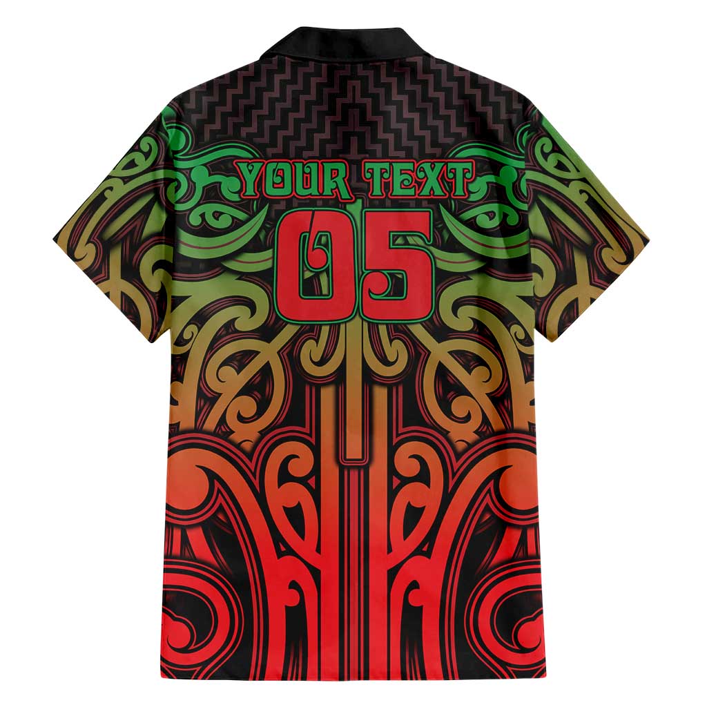 Custom Aotearoa Tuhoe Family Matching Summer Maxi Dress and Hawaiian Shirt Maori Tribal Pattern Mix Poutama