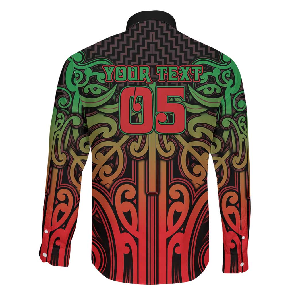 Custom Aotearoa Tuhoe Family Matching Tank Maxi Dress and Hawaiian Shirt Maori Tribal Pattern Mix Poutama