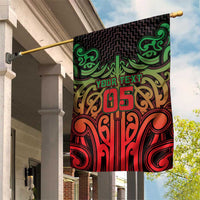 Custom Aotearoa Tuhoe Garden Flag Maori Tribal Pattern Mix Poutama