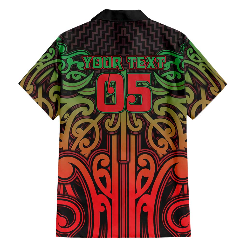 Custom Aotearoa Tuhoe Hawaiian Shirt Maori Tribal Pattern Mix Poutama