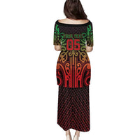 Custom Aotearoa Tuhoe Puletasi Maori Tribal Pattern Mix Poutama