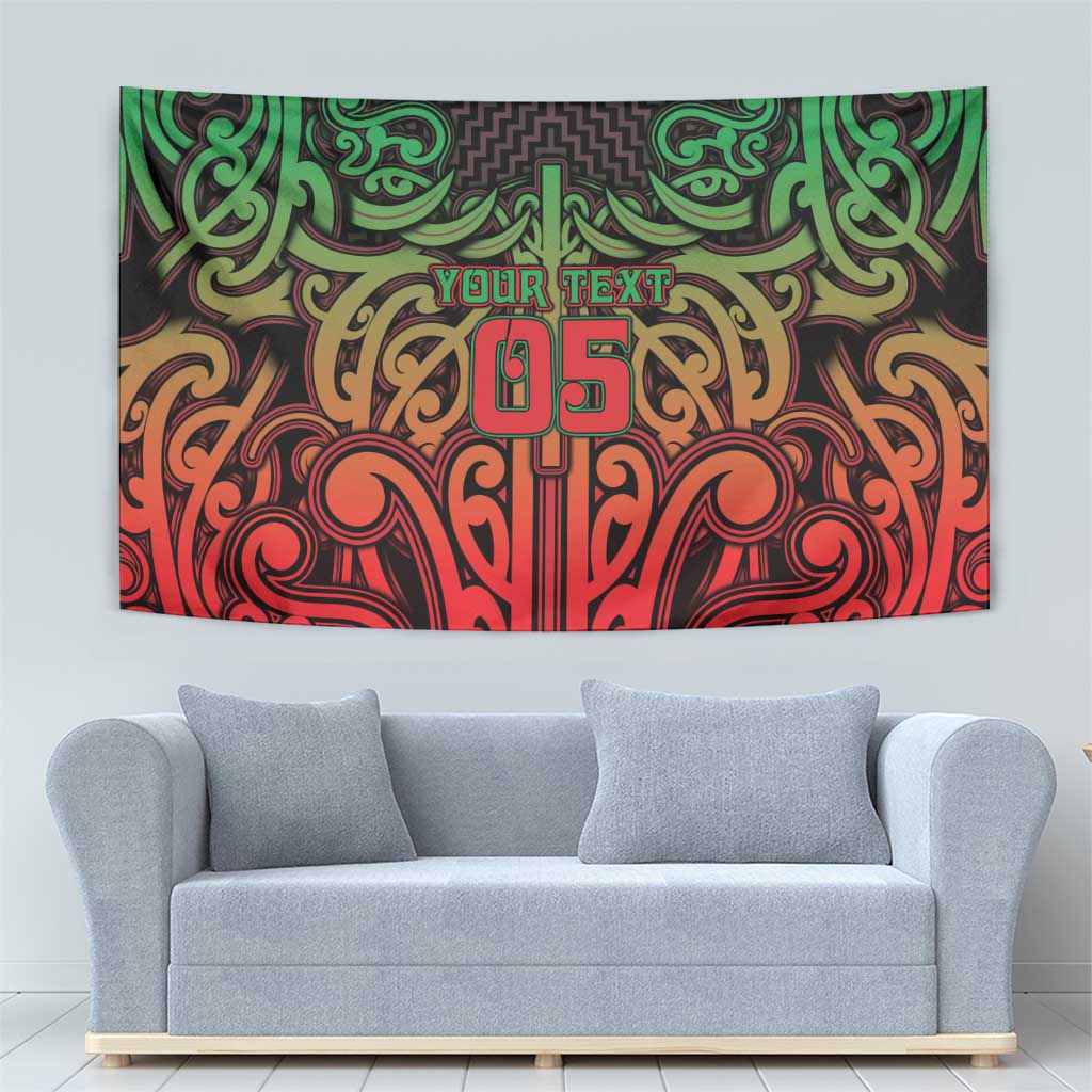 Custom Aotearoa Tuhoe Tapestry Maori Tribal Pattern Mix Poutama LT05 - Polynesian Pride