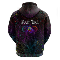 I See Your True Colors Personalised Zip Hoodie Autism Awareness