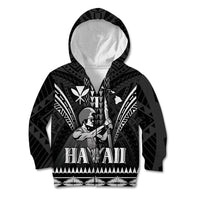 Personalised Hawaii Happy King Kamehameha Day Kid Hoodie Kakau Pattern
