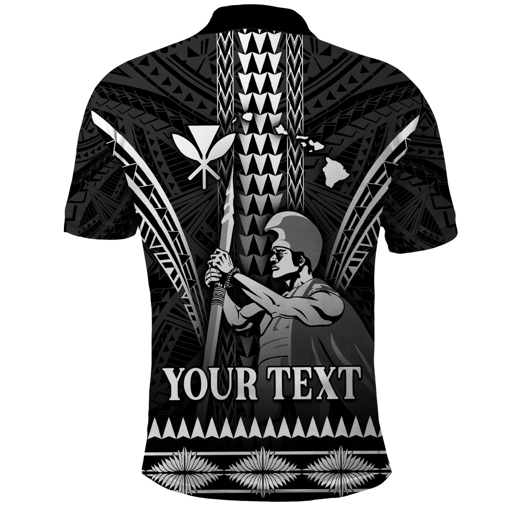 Personalised Hawaii Happy King Kamehameha Day Polo Shirt Kakau Pattern