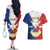 Personalised Philippines Independence Day Couples Matching Off The Shoulder Long Sleeve Dress and Hawaiian Shirt Maligayang Araw ng Kalayaan Filipino Carabao