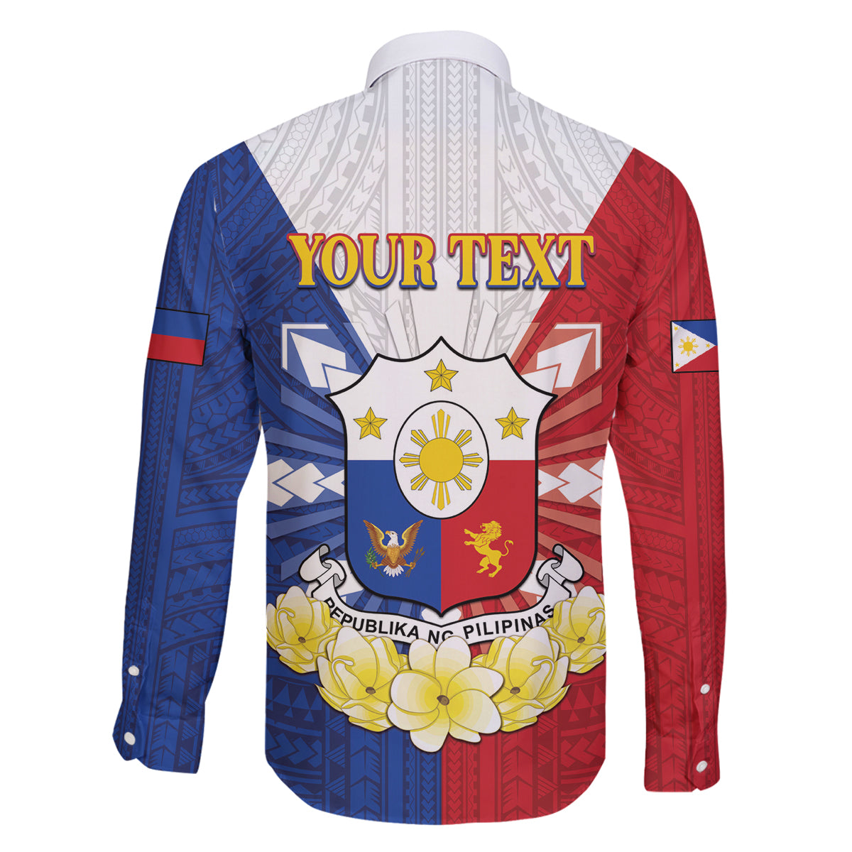 Personalised Philippines Independence Day Family Matching Off Shoulder Maxi Dress and Hawaiian Shirt Maligayang Araw ng Kalayaan Filipino Carabao LT05 - Polynesian Pride