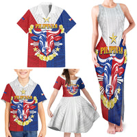 Personalised Philippines Independence Day Family Matching Tank Maxi Dress and Hawaiian Shirt Maligayang Araw ng Kalayaan Filipino Carabao LT05 - Polynesian Pride