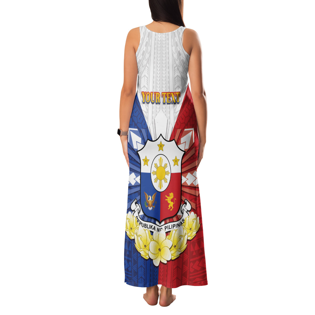 Personalised Philippines Independence Day Family Matching Tank Maxi Dress and Hawaiian Shirt Maligayang Araw ng Kalayaan Filipino Carabao LT05 - Polynesian Pride