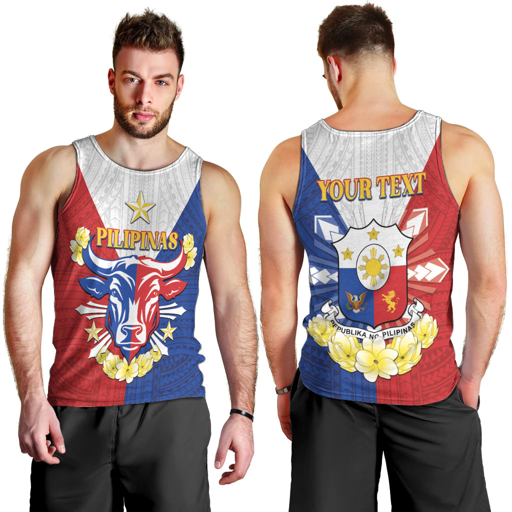 Personalised Philippines Independence Day Men Tank Top Maligayang Araw ng Kalayaan Filipino Carabao LT05 - Polynesian Pride