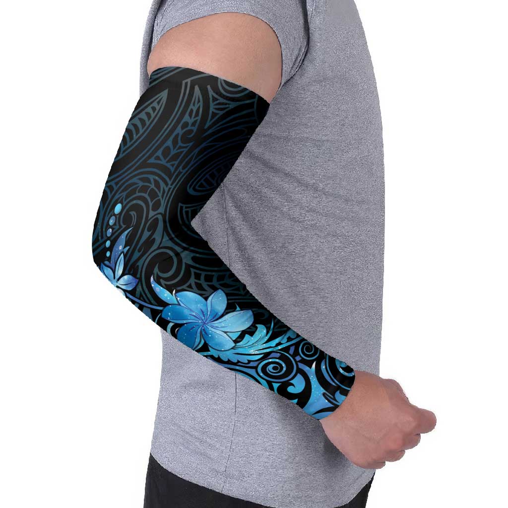 Matariki New Zealand Arm Sleeves Maori Pattern Blue Galaxy LT05 - Polynesian Pride