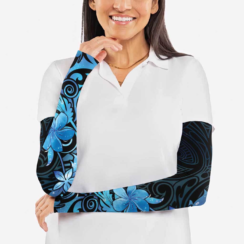 Matariki New Zealand Arm Sleeves Maori Pattern Blue Galaxy LT05 - Polynesian Pride