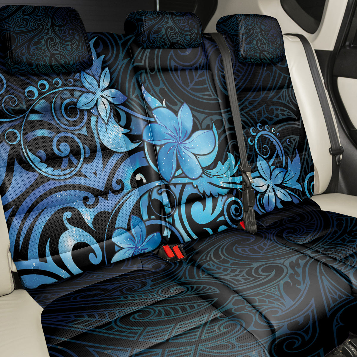 Matariki New Zealand Back Car Seat Cover Maori Pattern Blue Galaxy LT05 - Polynesian Pride