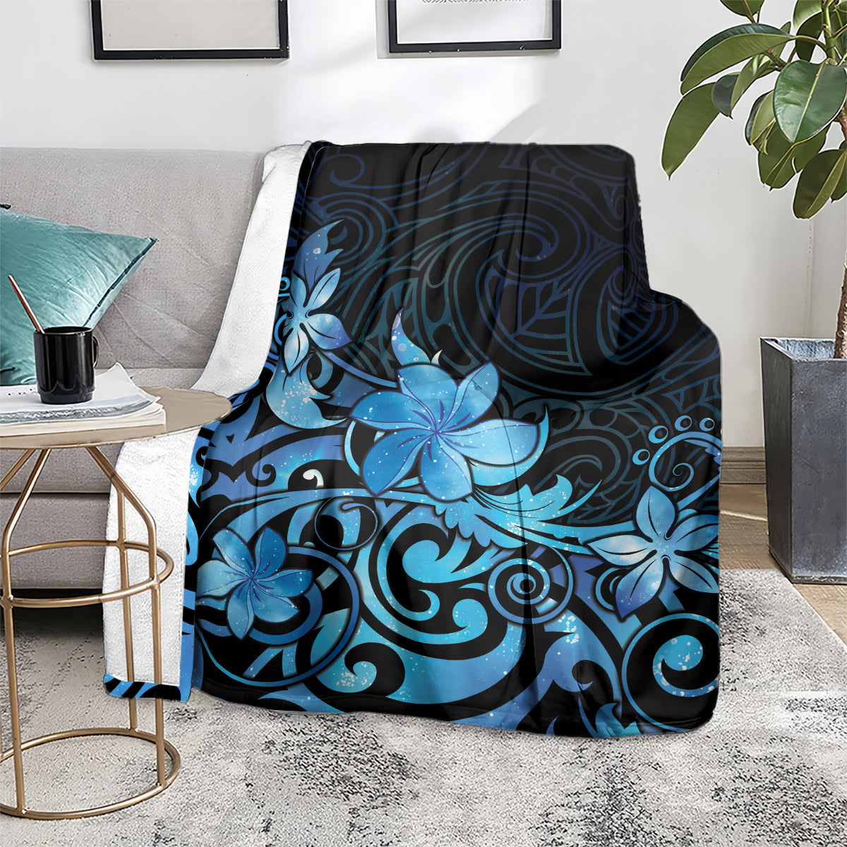 Matariki New Zealand Blanket Maori Pattern Blue Galaxy LT05 - Polynesian Pride