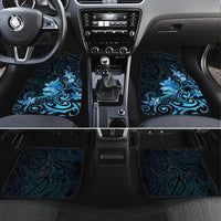 Matariki New Zealand Car Mats Maori Pattern Blue Galaxy LT05 Set 4pcs Blue - Polynesian Pride