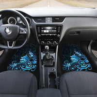 Matariki New Zealand Car Mats Maori Pattern Blue Galaxy LT05 Set 2pcs - Front Blue - Polynesian Pride